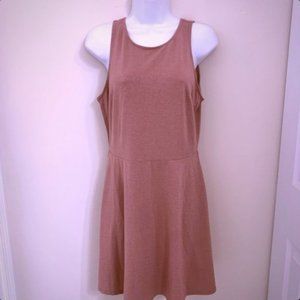 H&M Pink glitter dress V back